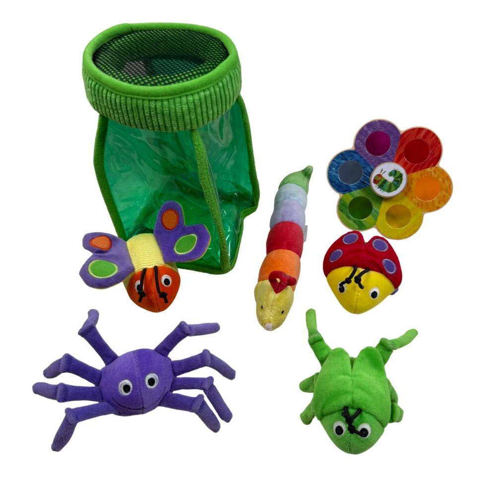 Melissa & Doug Soft Toy Bug Jar Insects, Eric Carle Wood Color Discovery Spinner